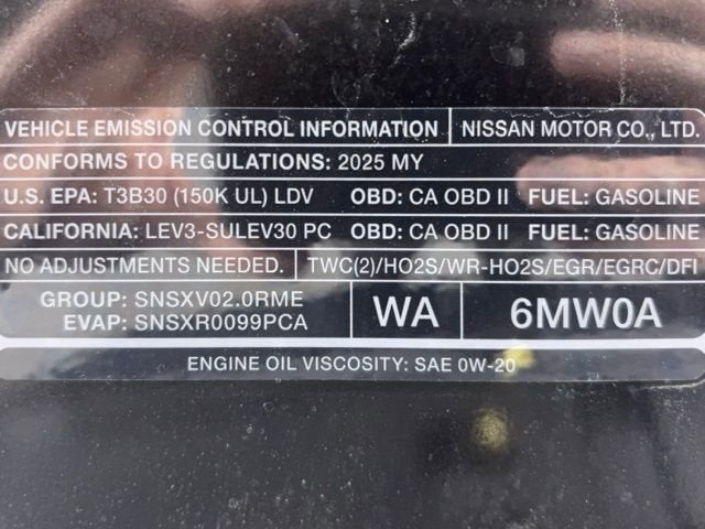 2025 Nissan Sentra SV