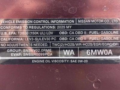 2025 Nissan Sentra SV