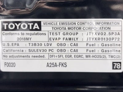 2018 Toyota Camry LE