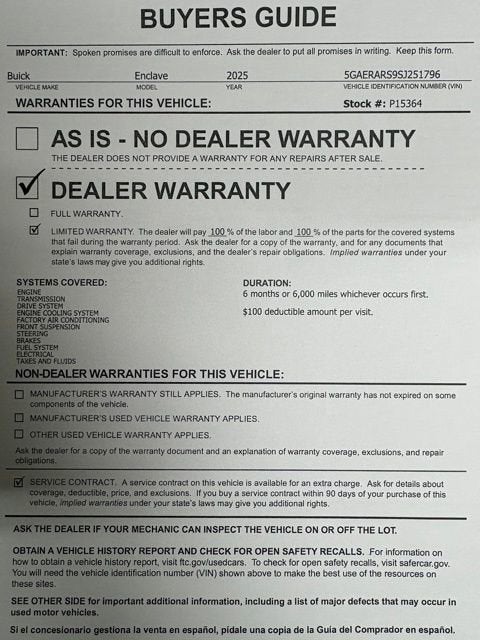 2025 Buick Enclave Preferred