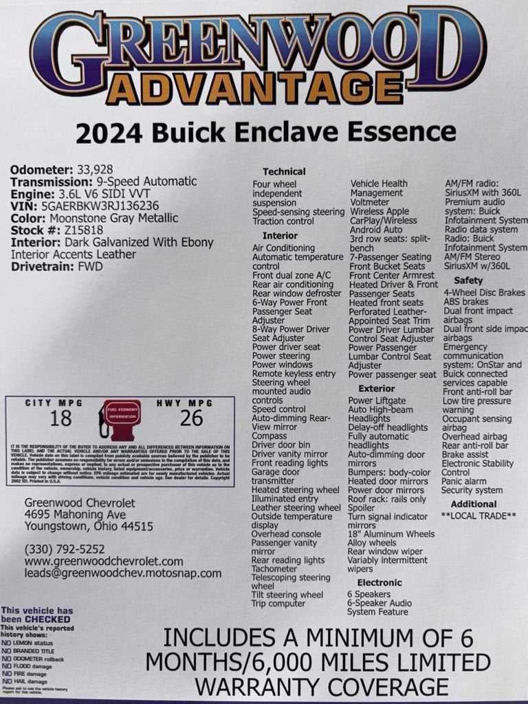 2024 Buick Enclave Essence