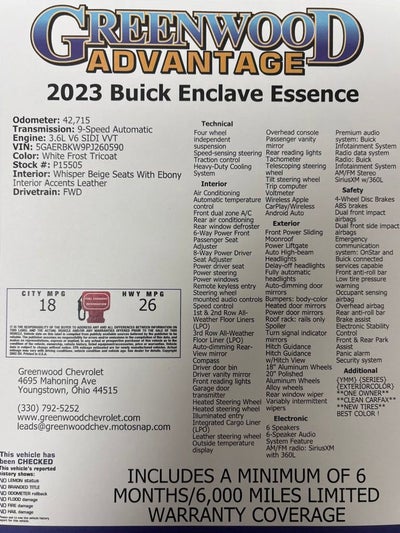 2023 Buick Enclave Essence