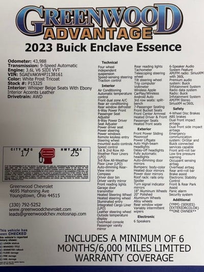 2023 Buick Enclave Essence