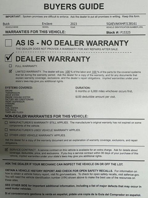 2023 Buick Enclave Essence