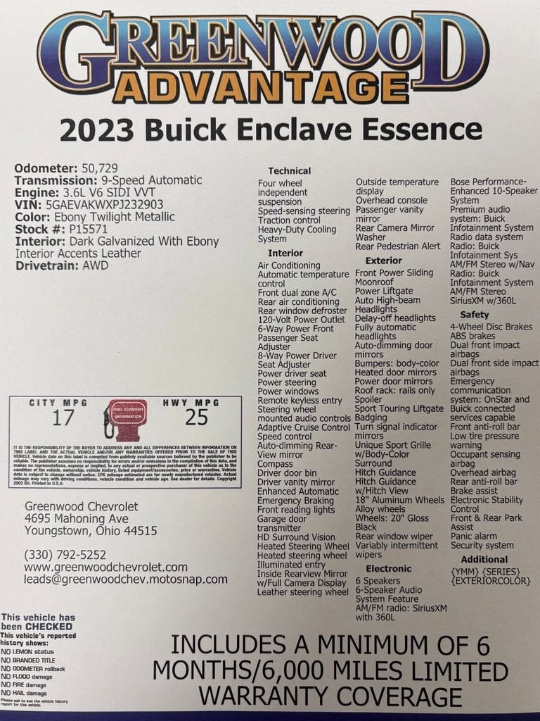 2023 Buick Enclave Essence