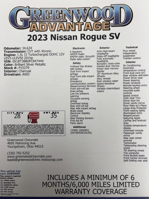 2023 Nissan Rogue SV