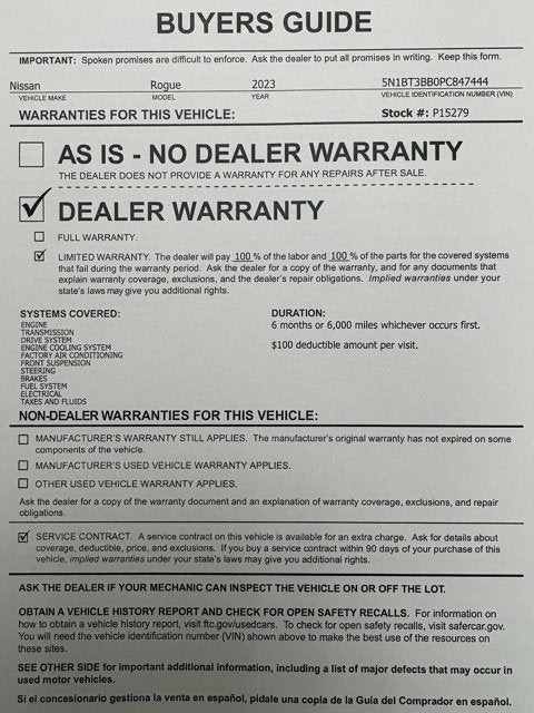 2023 Nissan Rogue SV