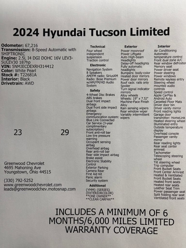 2024 Hyundai Tucson Limited