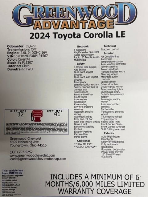 2024 Toyota Corolla LE