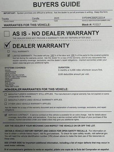 2025 Toyota Corolla SE