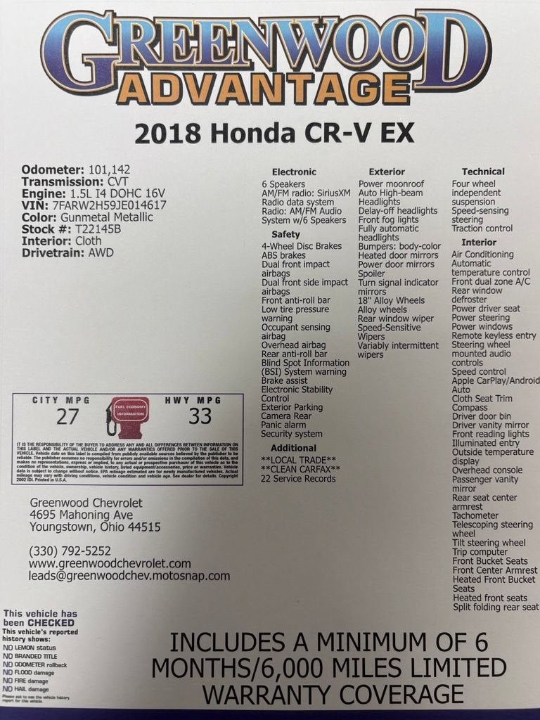 2018 Honda CR-V EX
