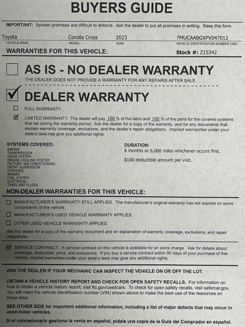 2023 Toyota Corolla Cross LE