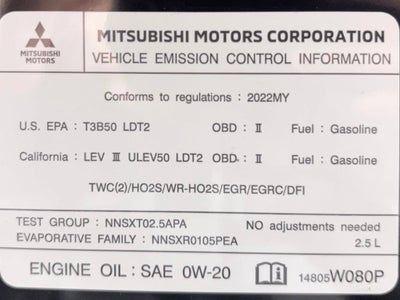 2022 Mitsubishi Outlander SE