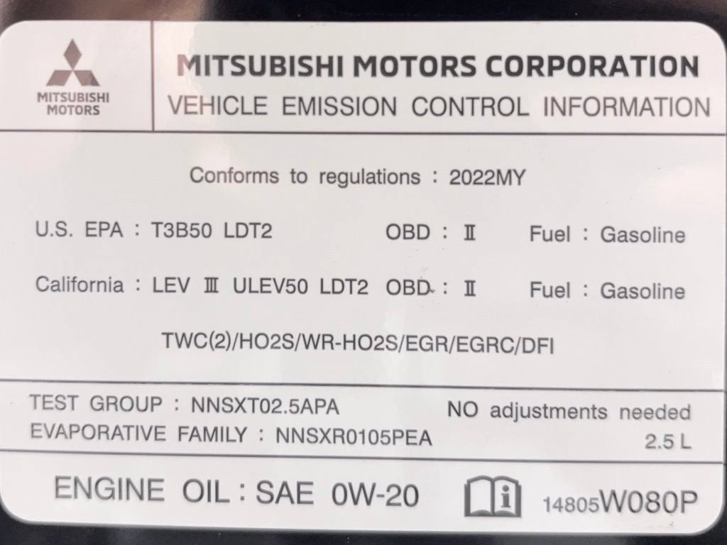 2022 Mitsubishi Outlander SE