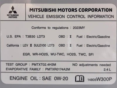 2023 Mitsubishi Outlander PHEV SE