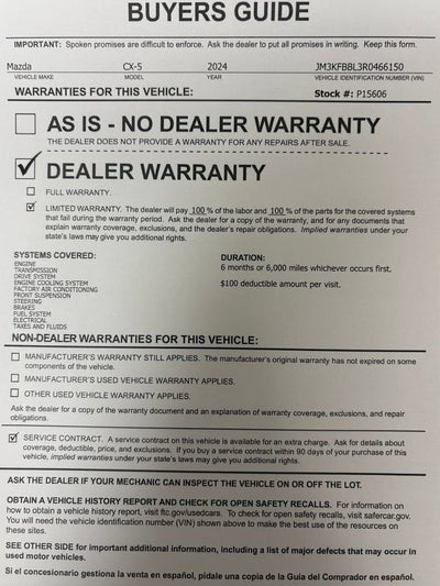 2024 Mazda Mazda CX-5 2.5 S Select Package
