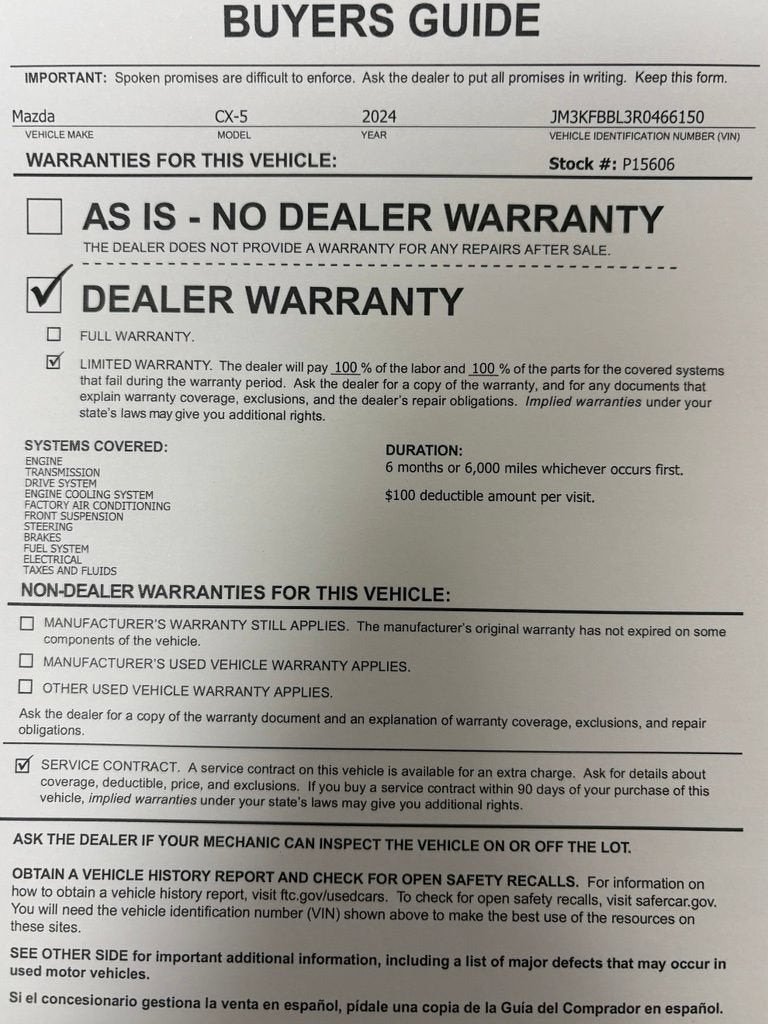 2024 Mazda Mazda CX-5 2.5 S Select Package