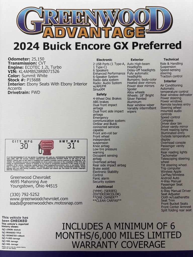 2024 Buick Encore GX Preferred