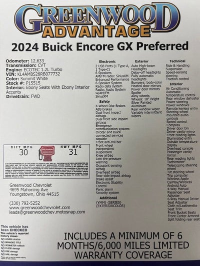 2024 Buick Encore GX Preferred