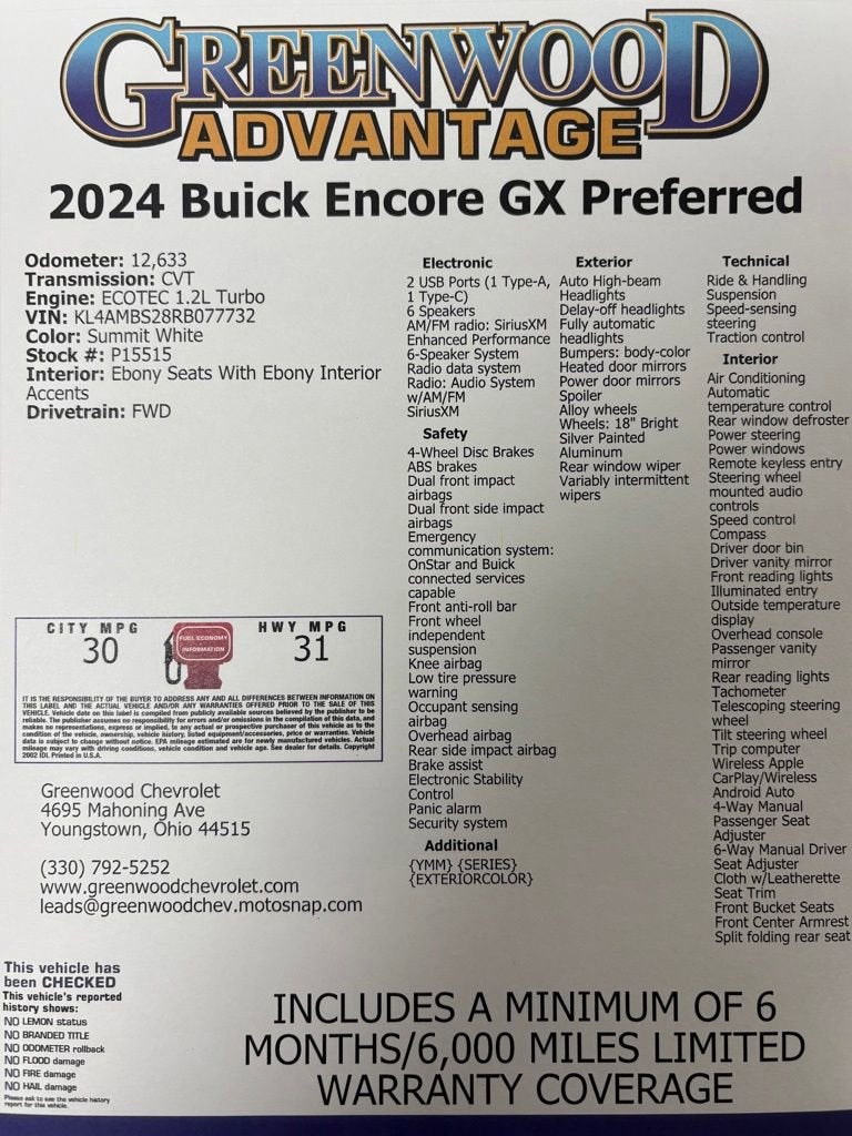 2024 Buick Encore GX Preferred