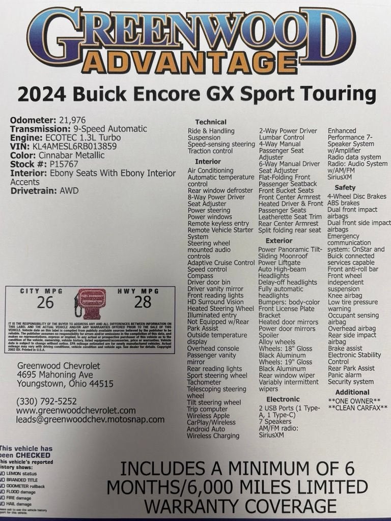 2024 Buick Encore GX Sport Touring