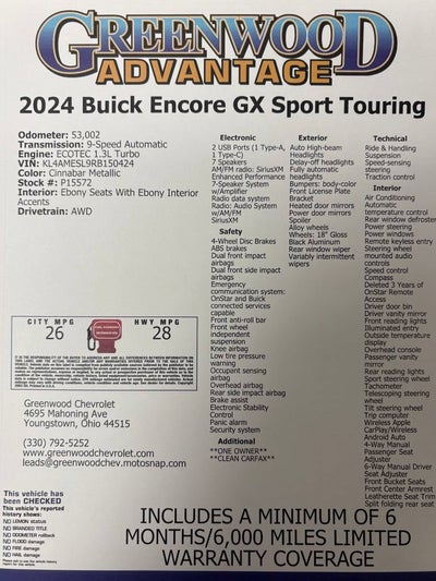 2024 Buick Encore GX Sport Touring
