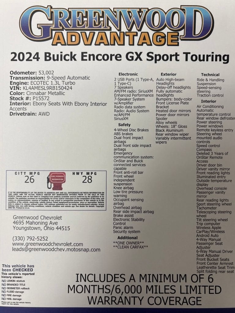 2024 Buick Encore GX Sport Touring