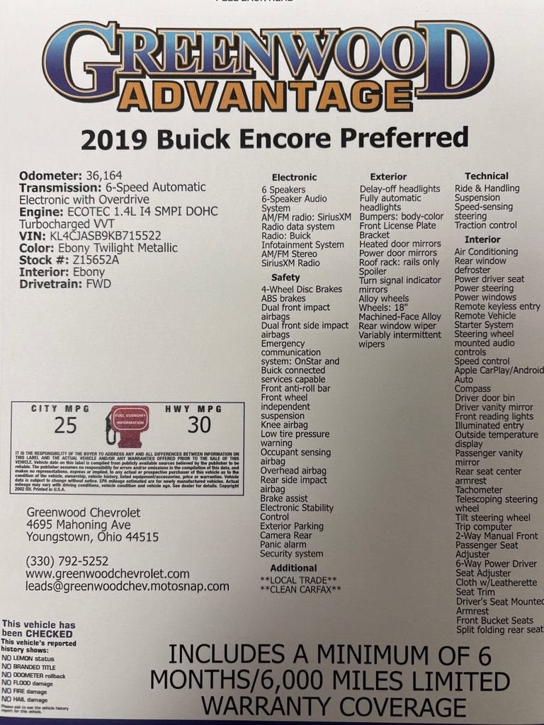 2019 Buick Encore Preferred