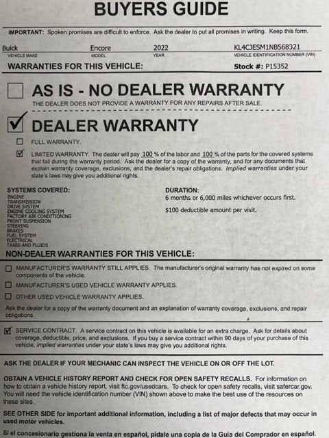 2022 Buick Encore Preferred