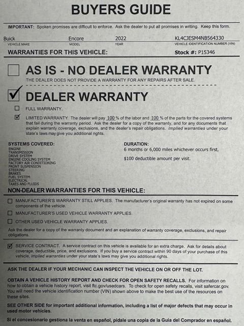 2022 Buick Encore Preferred