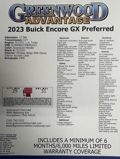 2023 Buick Encore GX Preferred