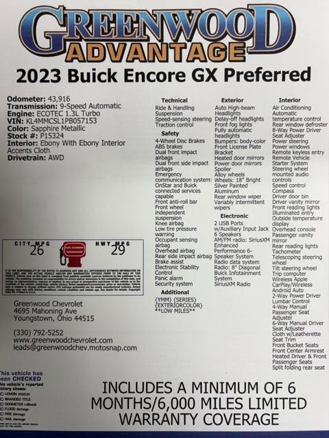 2023 Buick Encore GX Preferred
