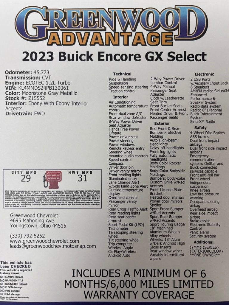 2023 Buick Encore GX Select