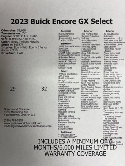 2023 Buick Encore GX Select