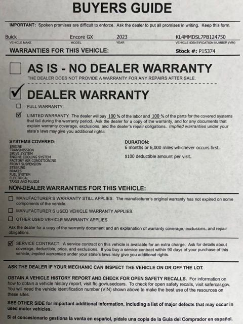2023 Buick Encore GX Select