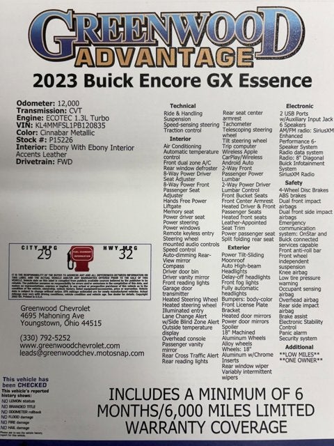 2023 Buick Encore GX Essence