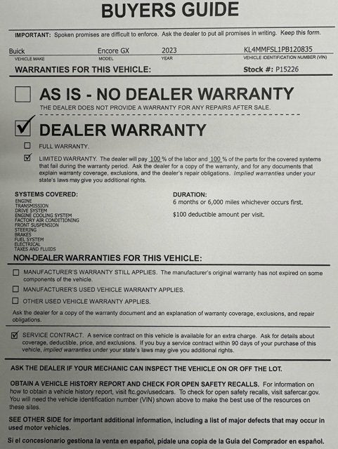 2023 Buick Encore GX Essence