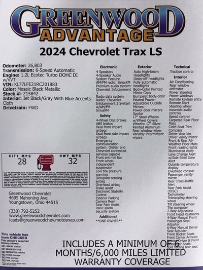 2024 Chevrolet Trax LS