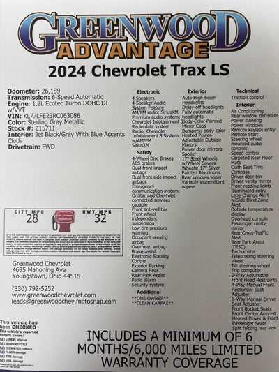 2024 Chevrolet Trax LS