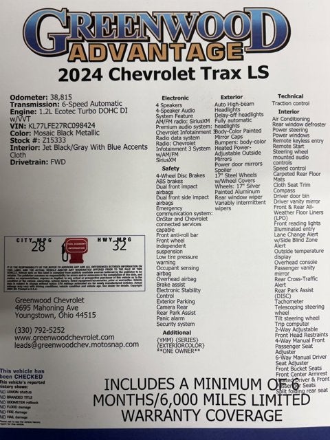 2024 Chevrolet Trax LS