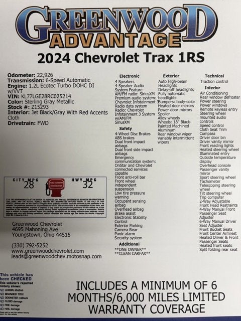2024 Chevrolet Trax 1RS