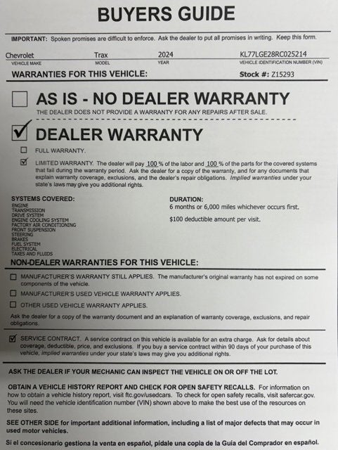 2024 Chevrolet Trax 1RS