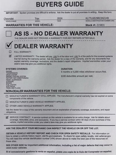 2024 Chevrolet Trax 1RS