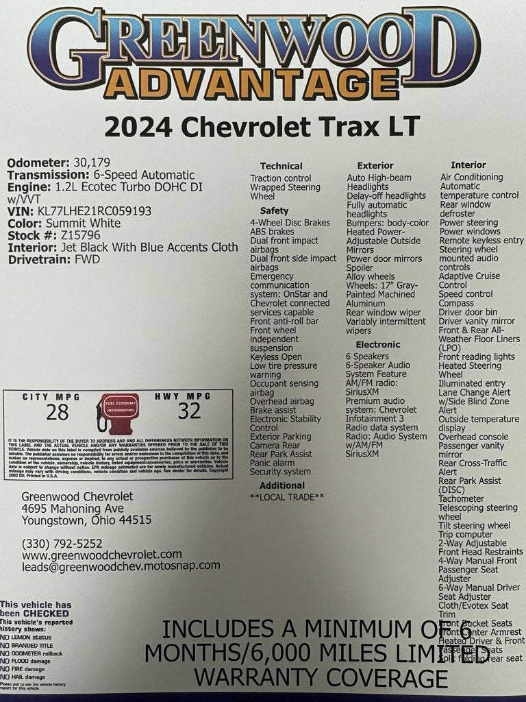 2024 Chevrolet Trax LT