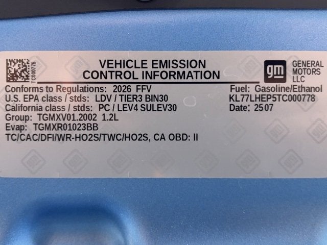 2026 Chevrolet Trax LT