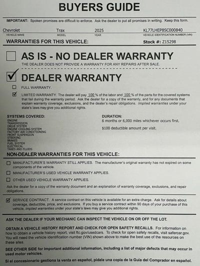 2025 Chevrolet Trax LT