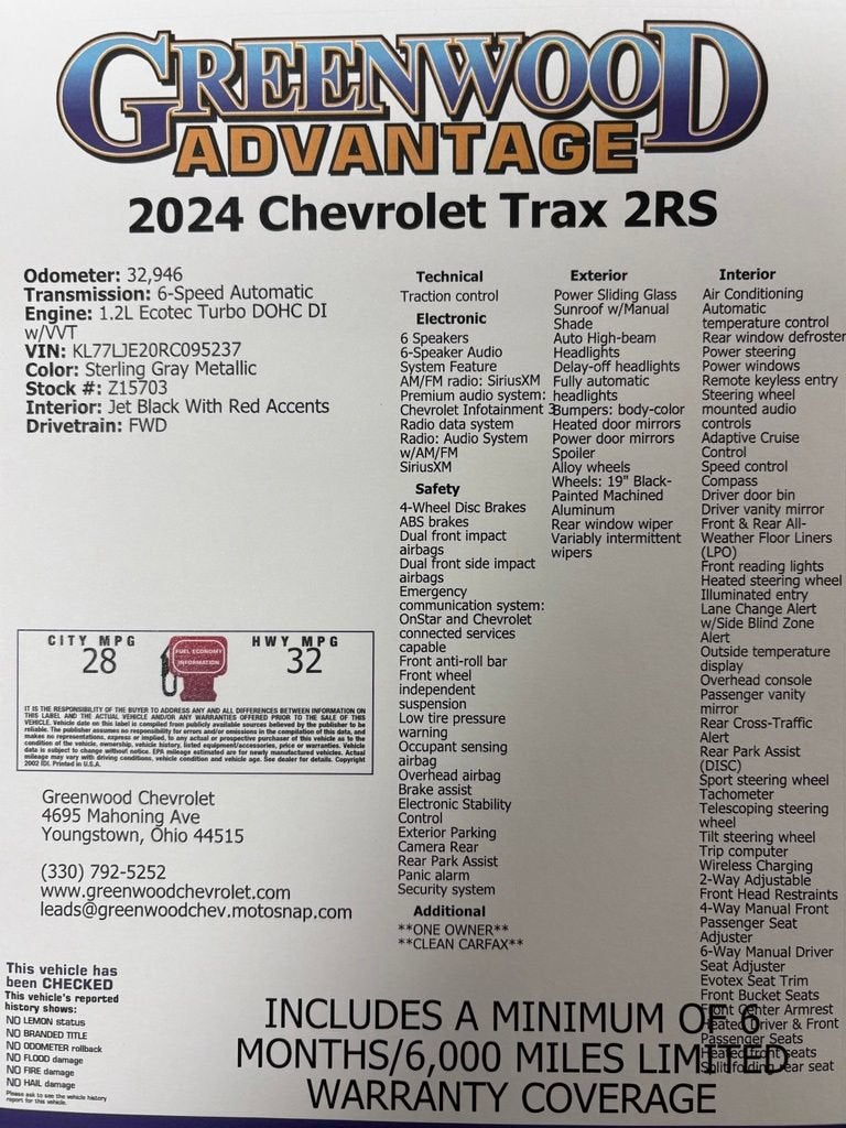 2024 Chevrolet Trax 2RS