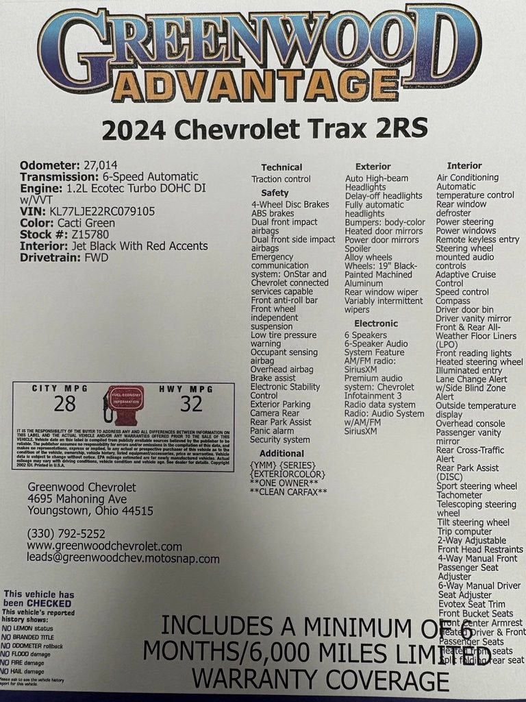 2024 Chevrolet Trax 2RS
