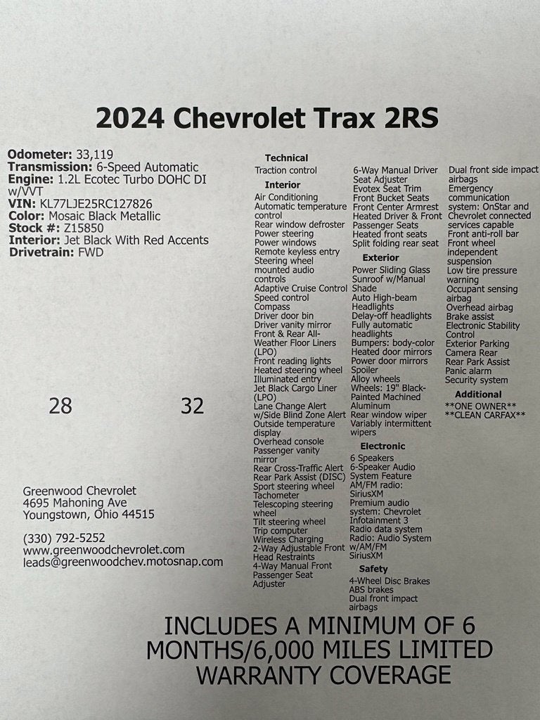 2024 Chevrolet Trax 2RS