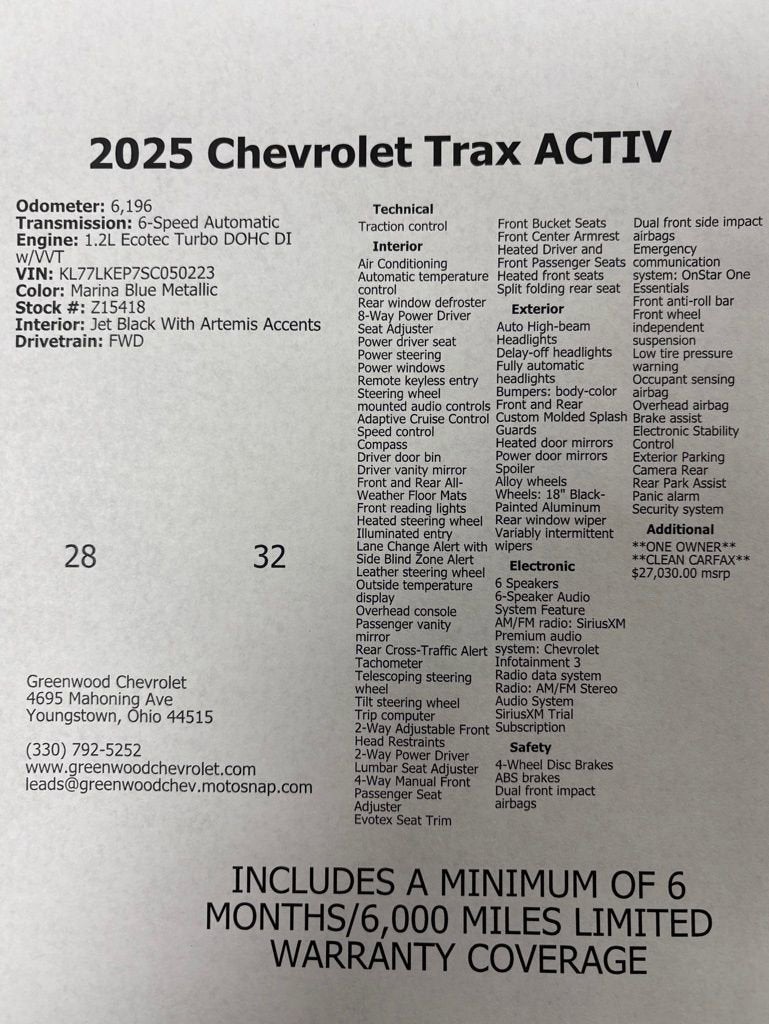 2025 Chevrolet Trax ACTIV